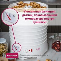 Сушилка для овощей и фруктов Мастерица EFD-0602VM (6 белых поддонов + 2 прозрачных поддона + поддон для пастилы)