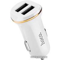 Автомобильное зарядное Hoco Z1 (белый)