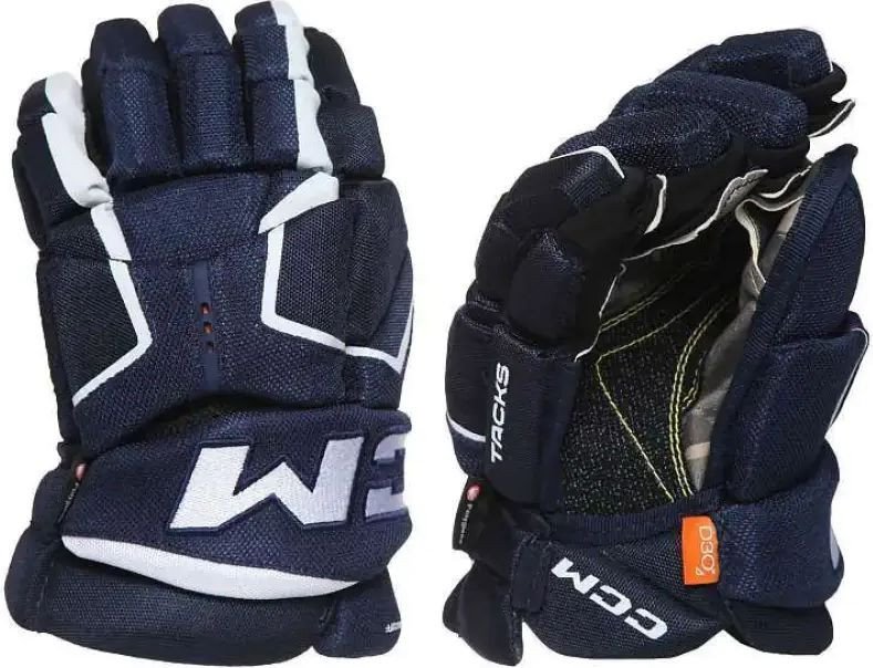 Перчатки CCM AS5PRO Jr TAC Gloves Navy/White 11