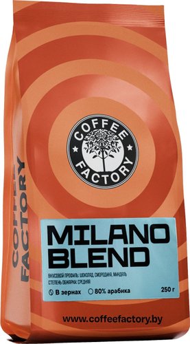 Кофе Coffee Factory City Milano Blend в зернах 250 г