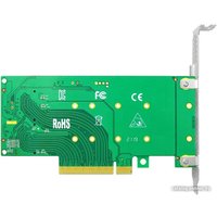 Адаптер для подключения M.2 накопителей Linkreal LRNV95N8 PCIe x8 to 2-Port M.2 NVMe Adapter