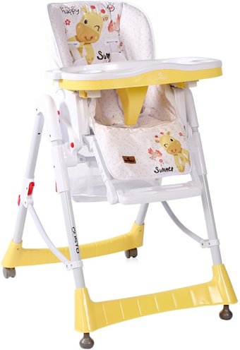 Высокий стульчик Lorelli Gusto (yellow giraffe)