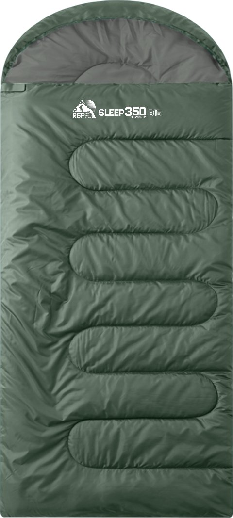 Спальный мешок RSP Outdoors Sleep 350 BIG R (зеленый, молния справа)