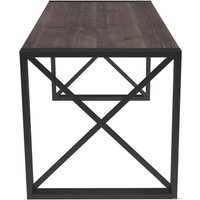 Кухонный стол Buro7 Лофт 120 (классика, дуб мореный/черный)