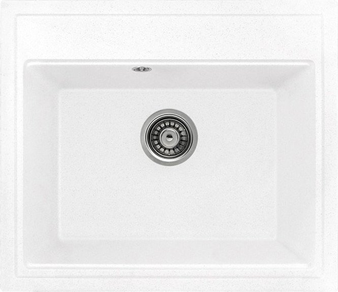 

Кухонная мойка Saniteco Mare (белый с сифоном)