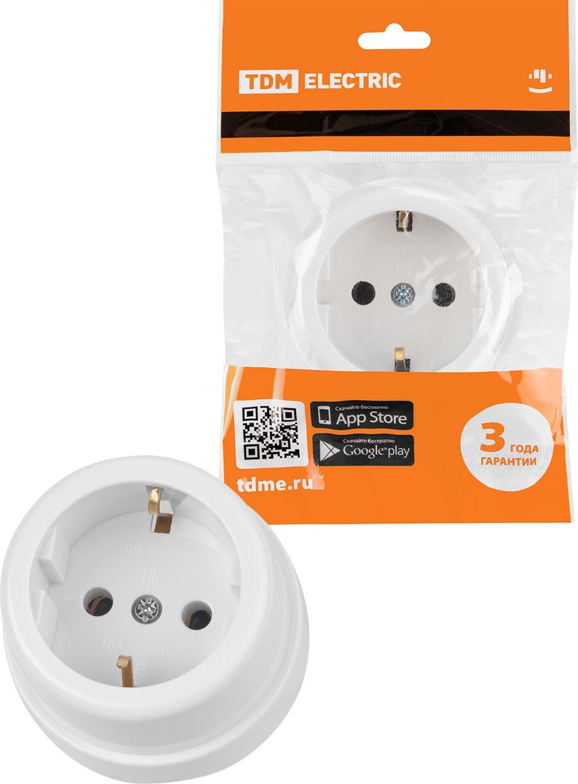 

Розетка TDM Electric Ретро SQ1806-0527 (белый)