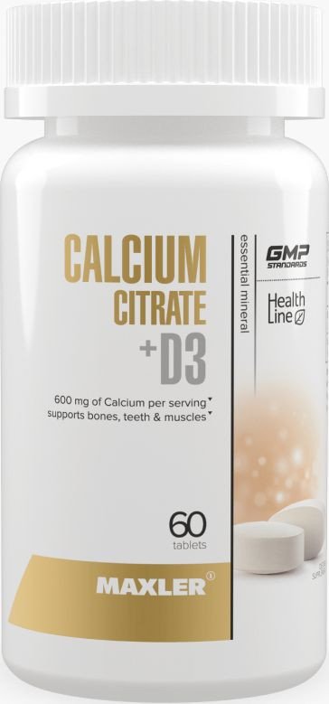 Комплекс Maxler Calcium Citrate + D3 (60 таблеток)