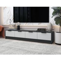 Тумба Интерлиния ТВ Концепт КТ-ТВ4-35 Техно (антрацит/грей)