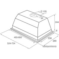 Кухонная вытяжка Jetair CA Extra 720 mm INX-09 PRF0005064A