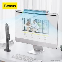 Колонный вентилятор Baseus Refreshing Monitor Clip-On & Stand-Up Desk Fan (черный)