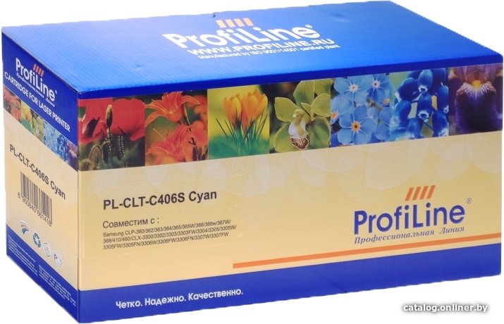 Картридж ProfiLine PL-CLT-C406S-C (аналог Samsung CLT-C406S)