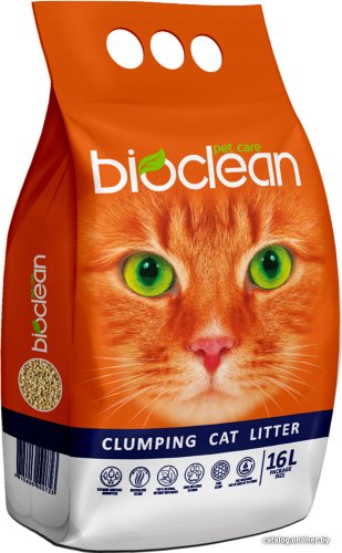 Наполнитель для туалета BioClean Комкующийся 16 л