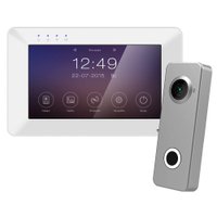 Комплект видеодомофона Tantos Rocky HD Wi-Fi (белый) + iLexa HD (никель)
