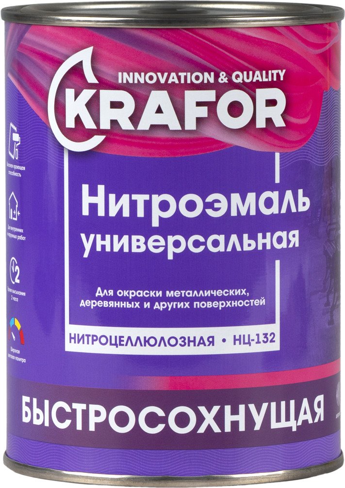 Эмаль Krafor НЦ-132 0.7 кг (синий)