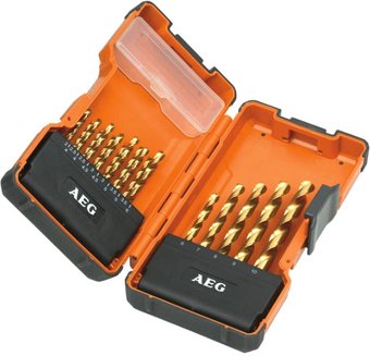 Набор сверл AEG Powertools HSS-TIN 19 предметов [4932352245]