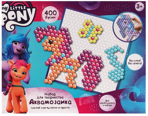 

Набор для создания поделок/игрушек MultiArt Аквамозаика Мой Маленький Пони AB400-MLP2