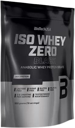 Протеин сывороточный (изолят) BioTech USA Iso Whey Zero Black (500 г, шоколад)