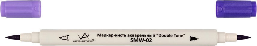 

Маркер художественный Vista-Artista Double Tone SMW-02 (05 фиолетовый)