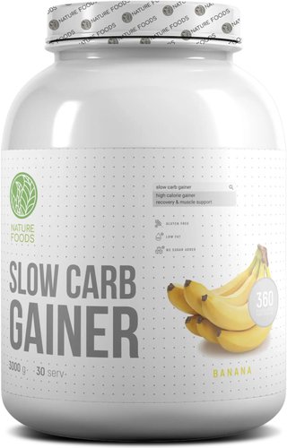 Гейнер Nature Foods Slow Carb Gainer (банан, 3000 г)