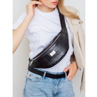 Сумка на пояс Franchesco Mariscotti 1-4618к (крокодил, черный)