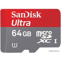 Карта памяти SanDisk Ultra microSDXC UHS-I (Class 10) 64GB (SDSDQUA-064G-U46A)