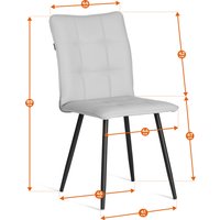 Стул TetChair La Rousse (рогожка, коричневый/черный)