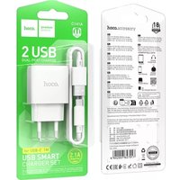 Сетевое зарядное Hoco C141A USB Type-C (белый)