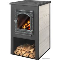 Свободностоящая печь-камин Этна ДТ-4С с плитой