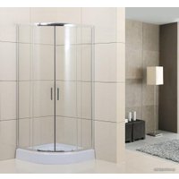 Душевой уголок BelBagno UNO-195-R-2-100-C-Cr (прозрачное стекло)