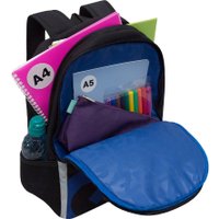 Школьный рюкзак Grizzly RB-651-9 (черный/разноцветный)