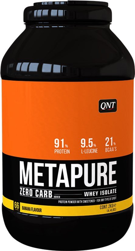 

Протеин сывороточный (изолят) QNT Metapure Whey Protein Isolate (клубника/банан, 2000 г)
