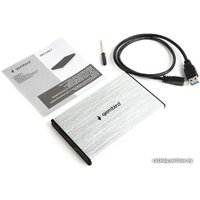 Бокс для накопителей 2.5" Gembird EE2-U3S-3-S (серебристый)