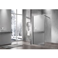 Душевая стенка Vincea Walk-In VSW-1H900MRB (матовый черный/зеркальное)