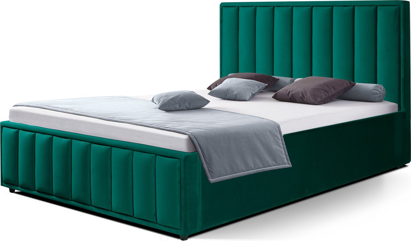 

Кровать ФорестДекоГрупп Стелла 2 180x200 с ПМ и бельевым ящиком (Veluta Lux 33)