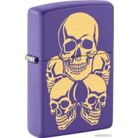 Зажигалка Zippo 48783 Skulls Design Purple Matte