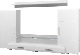 Горка Bravo Мебель Домино (белый/белый глянец)