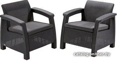 Набор садовой мебели Keter Corfu Duo Set (графит)