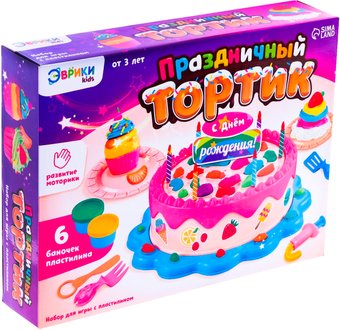 Набор для лепки Эврики Праздничный тортик 9896469