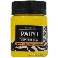 Акриловая краска KolerPark Акриловая глянцевая (желтый, 50 мл)
