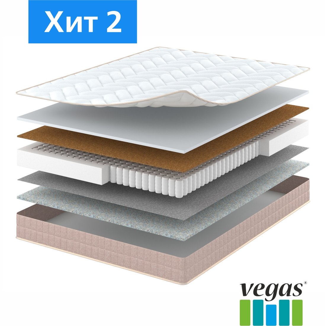 Матрас Vegas Хит 2 70x186