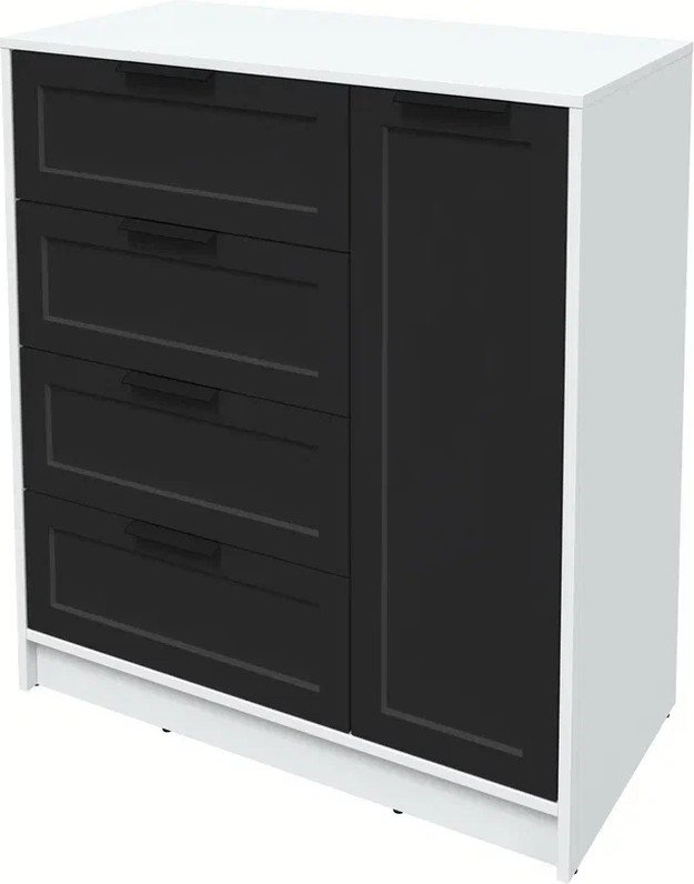 

Тумба Интерлиния Концепт Тренд КТ-Т90 (белый платинум/черный)