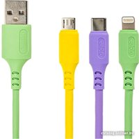 Кабель Sonnen USB Type-A - miroUSB/USB-Type-C/Lightning 513562