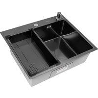 Кухонная мойка ARFEKA Eco AR мойка 600*500, коландер G, дозатор Black Decor Millet