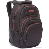 Школьный рюкзак Grizzly RQ-003-31 (черный/красный)