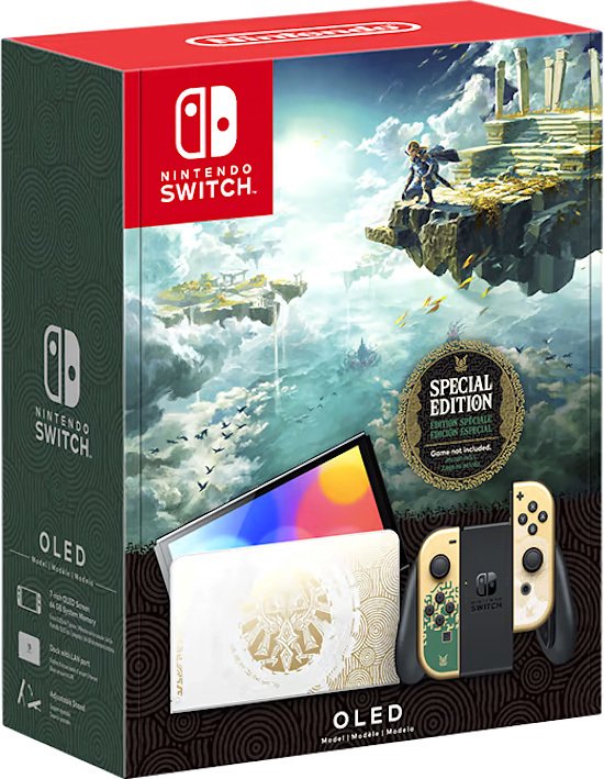 

Игровая приставка Nintendo Switch OLED (The Legend of Zelda: Tears of the Kingdom Edition)