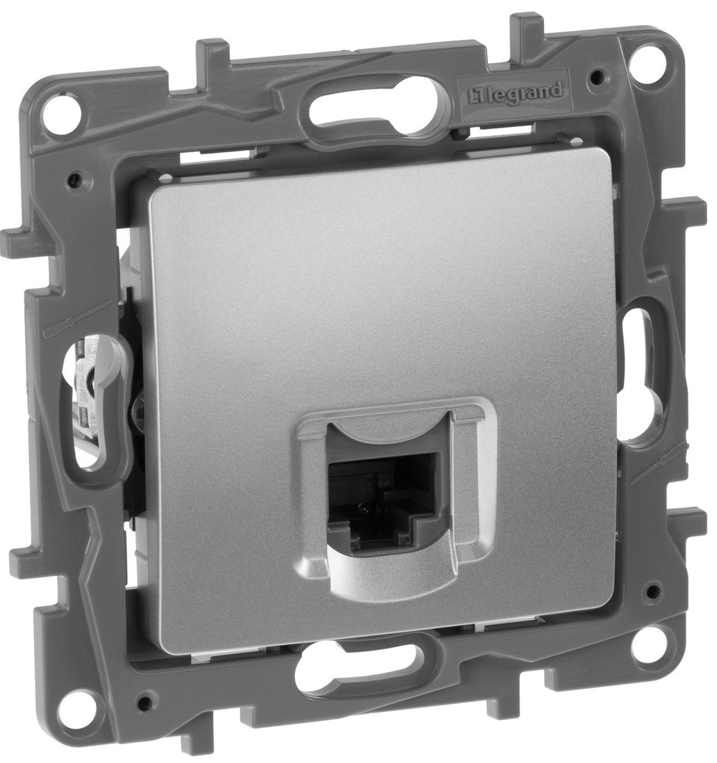 

Розетка компьютерная Legrand Etika 672453 (алюминий)