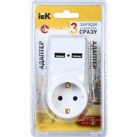 Розетка IEK WTP10-16-01-ZKU-K01