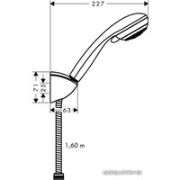 Душевой гарнитур  Hansgrohe Crometta 85 (27559000)