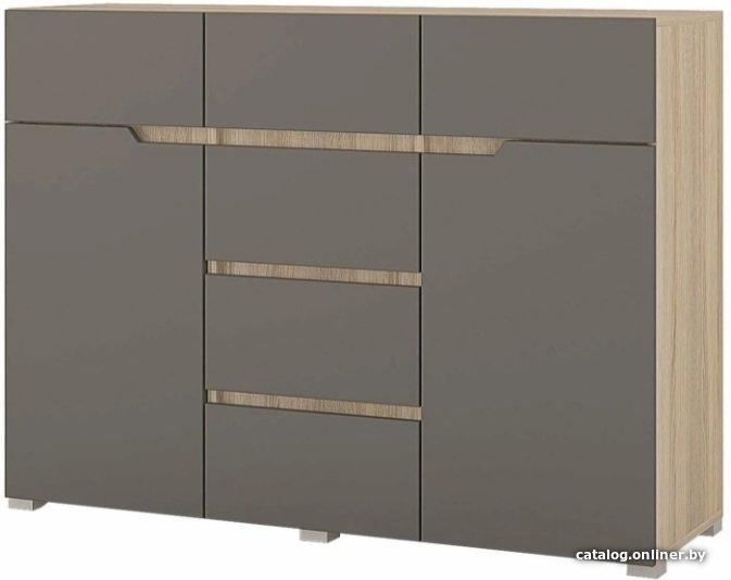 Комод Горизонт Анталия 1200 (дуб сонома-графит софт)