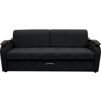 Диван Сириус Лидер-2 НПБ 215x110 (Eva 11 велюр черный)